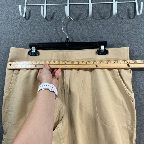 Sport Savvy All Day French Terry Pull On Jogger with Oatmilk, Petite Large - Picture 6 of 8